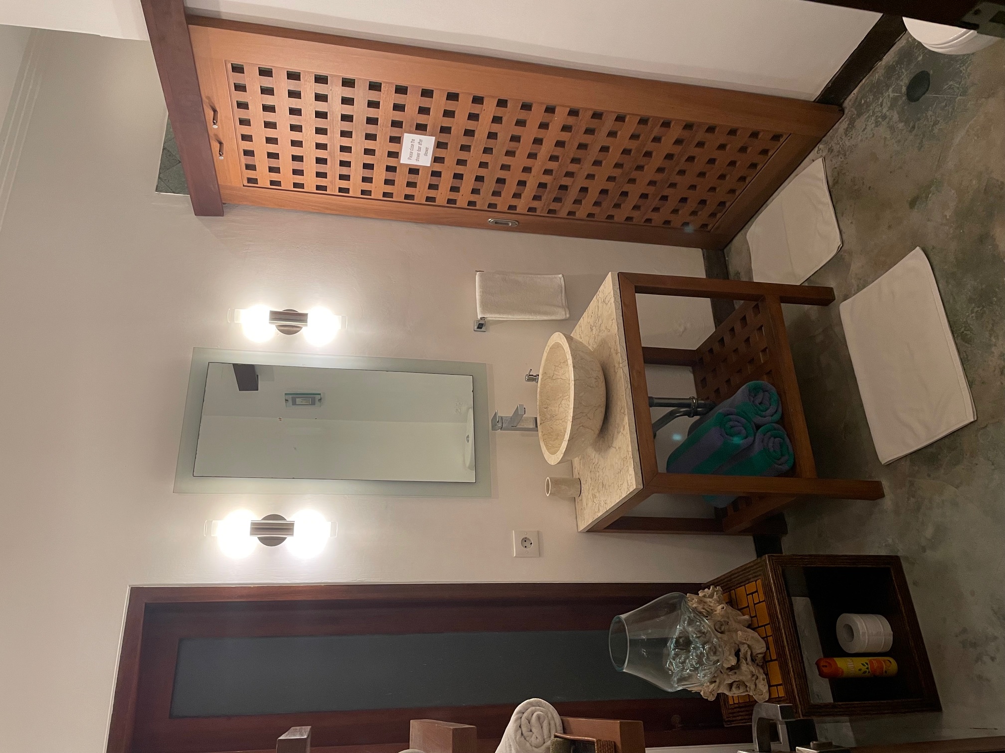 Spacious private bathroom