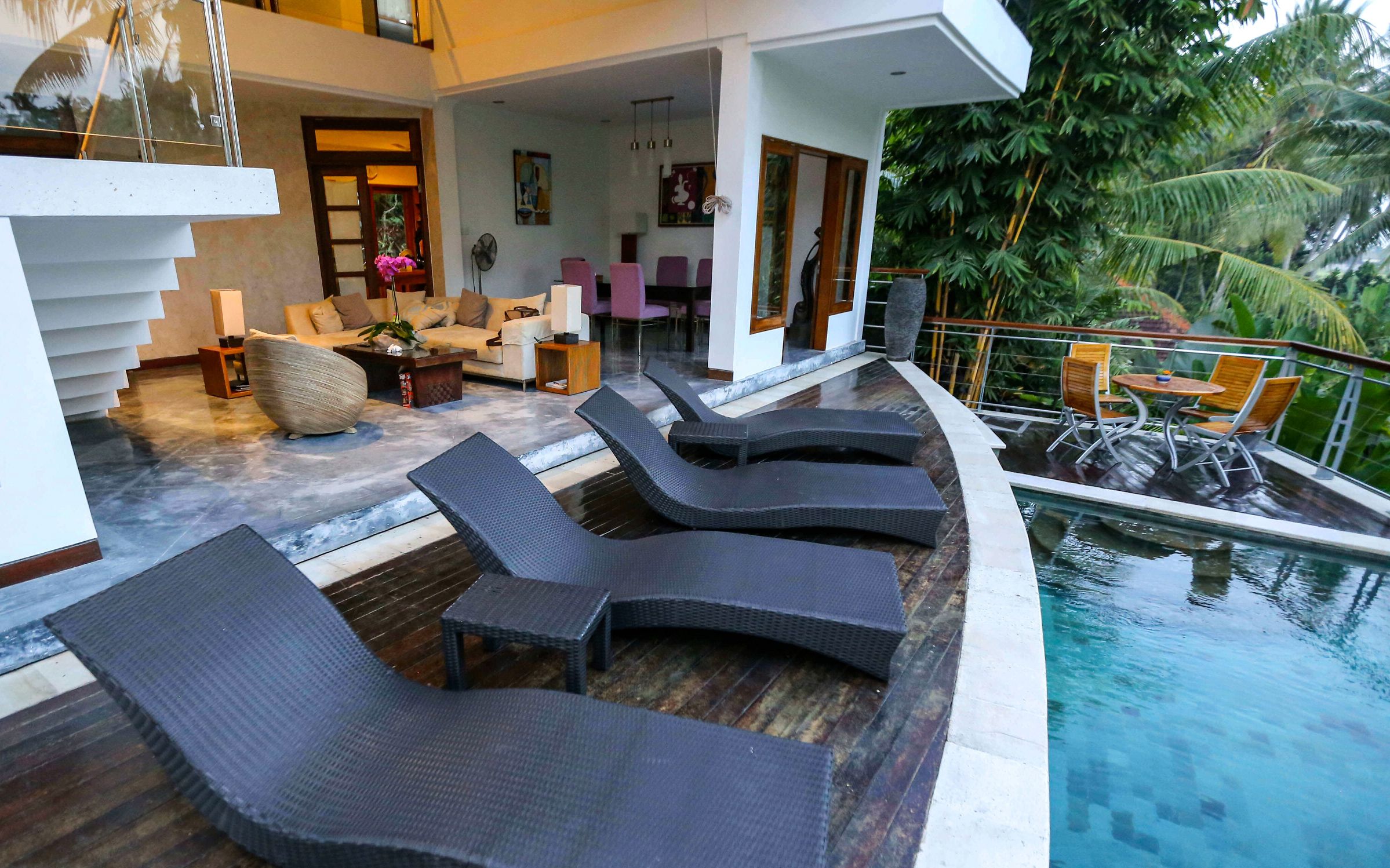 Living Room and Pool Photo
